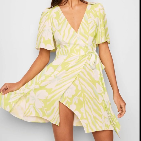 French Connection Mini Wrap Dress - Picture 6 of 7